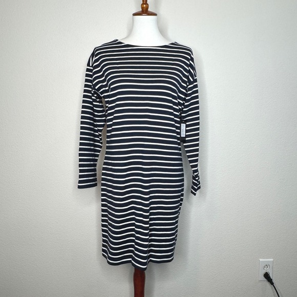 RAILS Orchid Dress NWT Nautical Stripe SMALL Boat Neck L/S Preppy Sailor Mini - Picture 1 of 8
